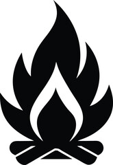 campfire icon vector illustration