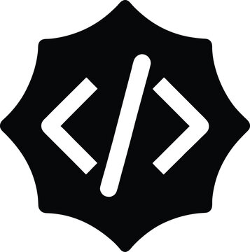 code brackets icon vector illustration
