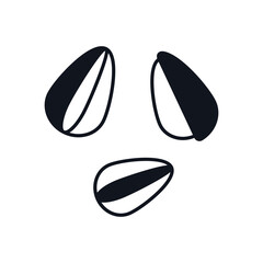 Sunflower Seeds Vector icon
