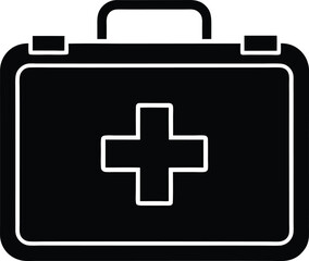Fototapeta premium First Aid Kit Icon Vector Illustration