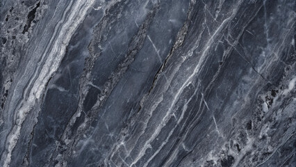 Obraz premium Elegant Dark Grey Marble Texture Swirling Veins Natural Stone Background