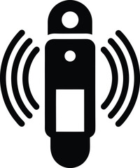 motion sensor icon vector illustration