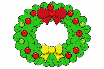 Christmas wreath with bells