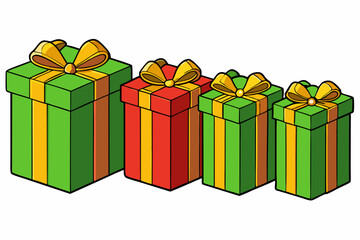 gift boxes vector illustration