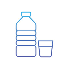 Fototapeta premium Water Bottle Vector icon