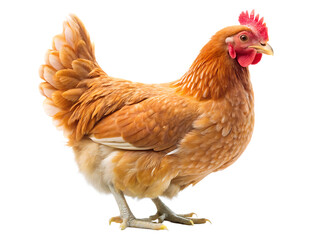 chicken hen isolated on white background , PNG