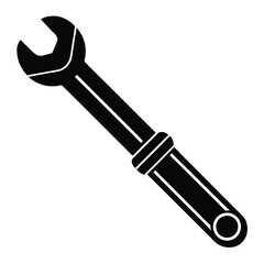 factory worker element isolated torque wrench on white background 