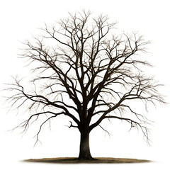 Fototapeta premium silhouette of a tree