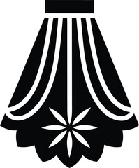 skirt object icon vector illustration