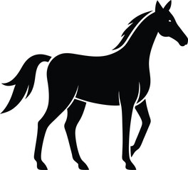 Silhouette of a Majestic Horse