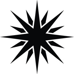 starburst spark icon vector illustration