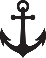 Ship anchor or boat anchor flat icon for apps and websites