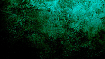 Green grunge cement Christmas background with vintage texture. old grunge plaster wall