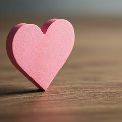 Fototapeta premium Pink Heart: Love, Romance, Valentine's Day