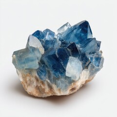 Fototapeta premium A vibrant cluster of blue crystals