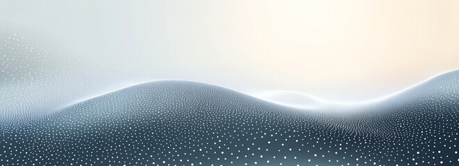 Fototapeta premium Mysterious Pattern Vector Artwork Featuring Grey Dots on a Panoramic Background, Perfect for Abstract Design, Minimalist Visuals, or Geometric Inspiration