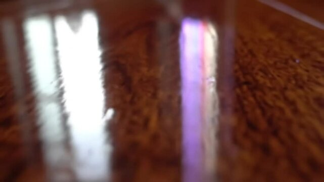 Wooden Flooring Close Up Abstract With Unique Reflections For Background