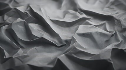 Grayscale Crumpled Metal Sheet Texture