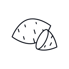 Sweet Potato Vector icon