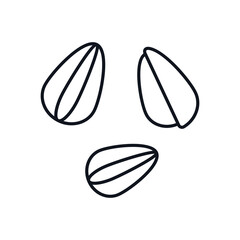 Sunflower Seeds Vector icon