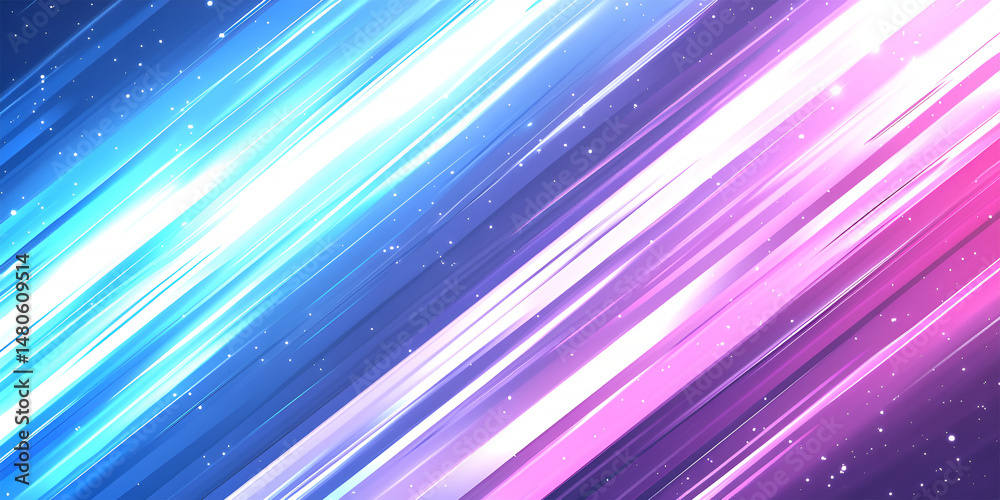 Poster abstract dynamic background with vibrant colored glowing light streaks forming a modern artistic des
