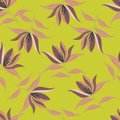 Beautiful Peonies. Seamless floral pattern. Flower Vintage background. Vector illustration. Gold foil and deep green. Template for textiles, wallpaper, paper.