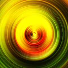 Colorful radial motion effect. Abstract rounded background. Color curves and sphere. Multi color gradient rings and circles wallpaper. Colored texture backdrop and banner.