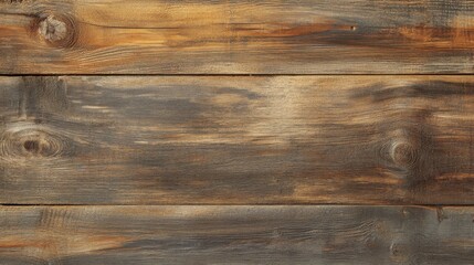 Obraz premium Three Horizontal Wooden Planks with Wood Grain