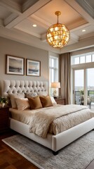 Exquisite bedroom sanctuary with elegant decor