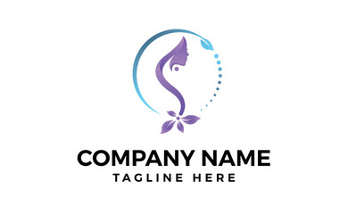 Beauty Salon Logo, isolated Vector Design, Editable vector art and illustration.