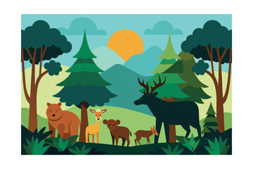 deer in the forest