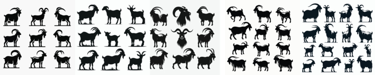 Vector goat silhouette