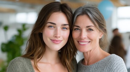 Heartwarming mother-daughter bond celebrating love and connection
