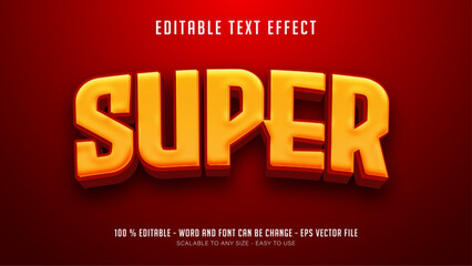Fototapeta premium super editable text effect
