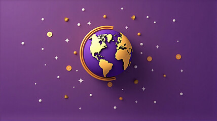 Naklejka premium vector illustration of an abstract globe