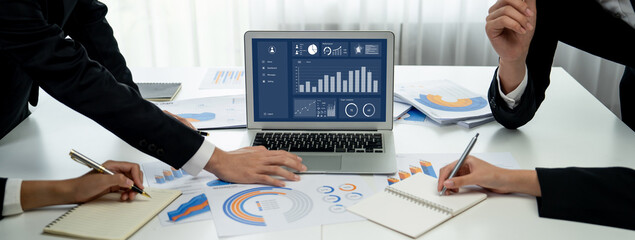 Business data dashboard provide brisk business intelligence analytic for marketing strategy planning