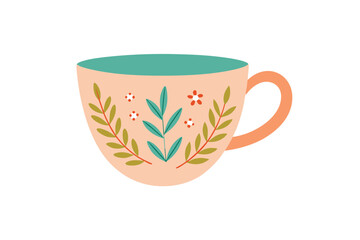 colorful ceramic mugs