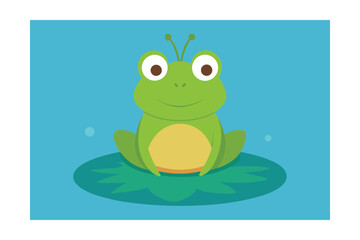 frog on a leaf