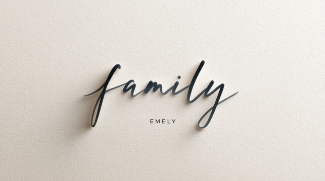 Family Emely Elegant Wall Decor for Cozy Spaces