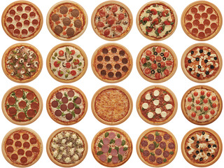 Delicious Pizza Varieties A Collection of 20 Gourmet Pizza Toppings
