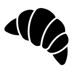 Croissant Icon Vector - Flat, Clean Look