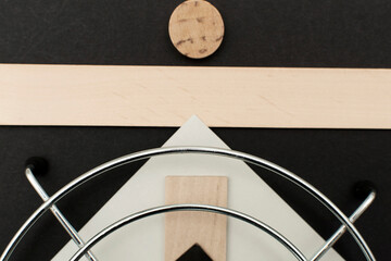 Geometric composition. Abstract geometric background	