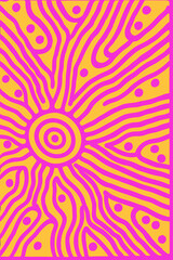 Abstract wavy-line and pattern background