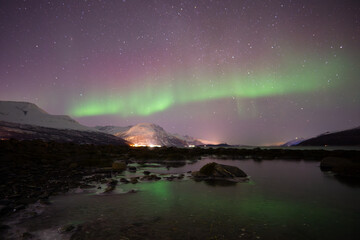 aurora boreal en skibotn