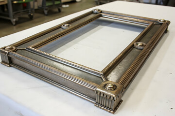 old suitcase on a white background