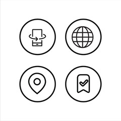 Fototapeta premium Modern Web Interface Icon Set