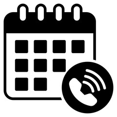 Appointment Slip glyph mixed icon