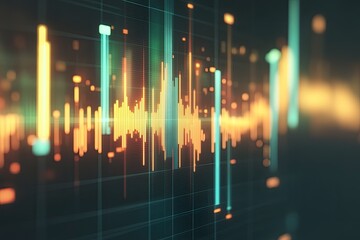 Audio waveform display