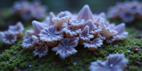 Twilight Shimmering Crystal Forest