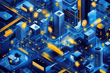 Smart city isometric illustration (1)